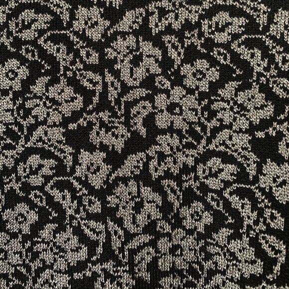 Jones New York black/silver grey, long cardigan, worn inside once, great shape,S - Picture 6 of 13